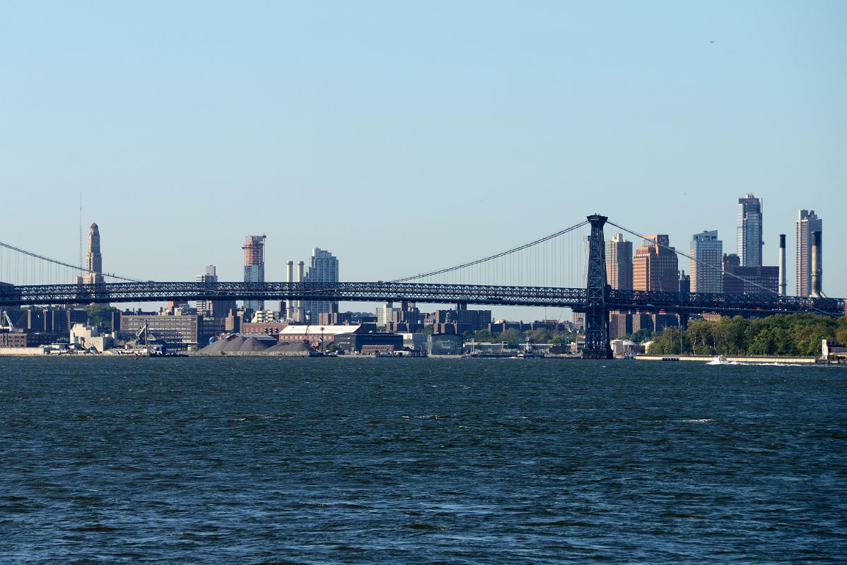 45 New York City Roosevelt Island Four Freedoms Park View Down East River To Williamsburg Bridge, One Hanson Place, Avalon Fort Green, Metrotech Chase Bank Building, Oro Condos, The Brooklyner